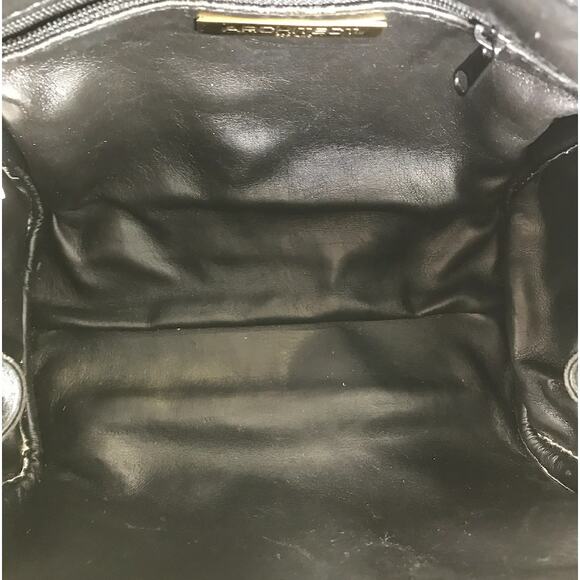 ARCHITECT FOR AMC Leather Mini Crossbody Bag Black Zip Around City Chic Travel - Picture 10 of 11